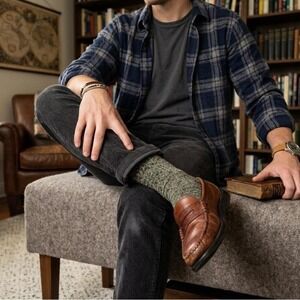STS Executive‎ steel toe penny loafers brown leather 10.5